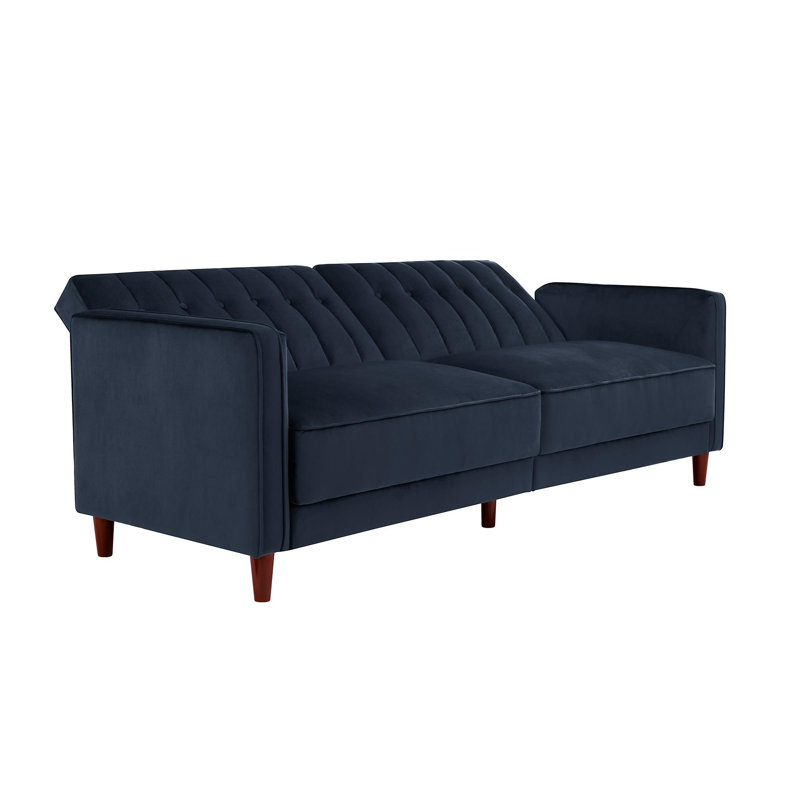 Bosco 3 Seater Sofa Bed Vintage design Multi-functional , Blue Velvet