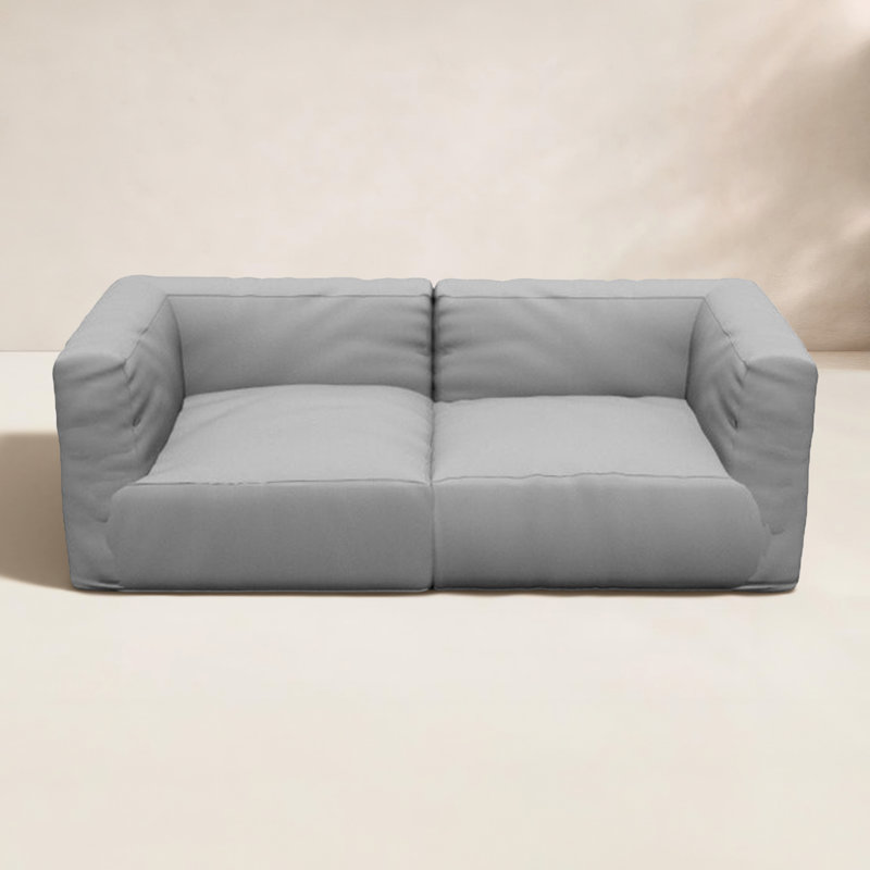 GROW 74.8" Wide Outdoor Symmetrical Patio Sectional with Cushions