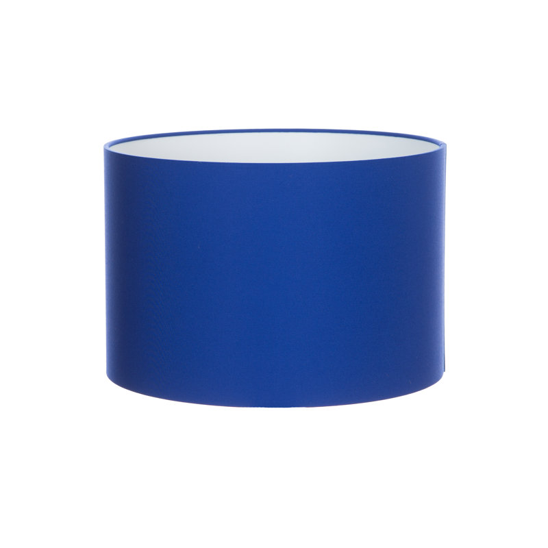 Cotton Drum Lamp Shade ( Screw On ), Royal Blue, 30cm H x 50cm W x 50cm D