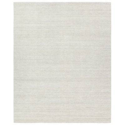 Tapis crème uni fait à la main Ebrix Designs Brixton (nuance de 18 po)
