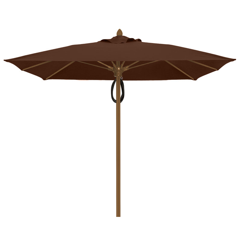 Parasol de marché carré 7,5 pi Prestige, Bronze champagne, Cacao