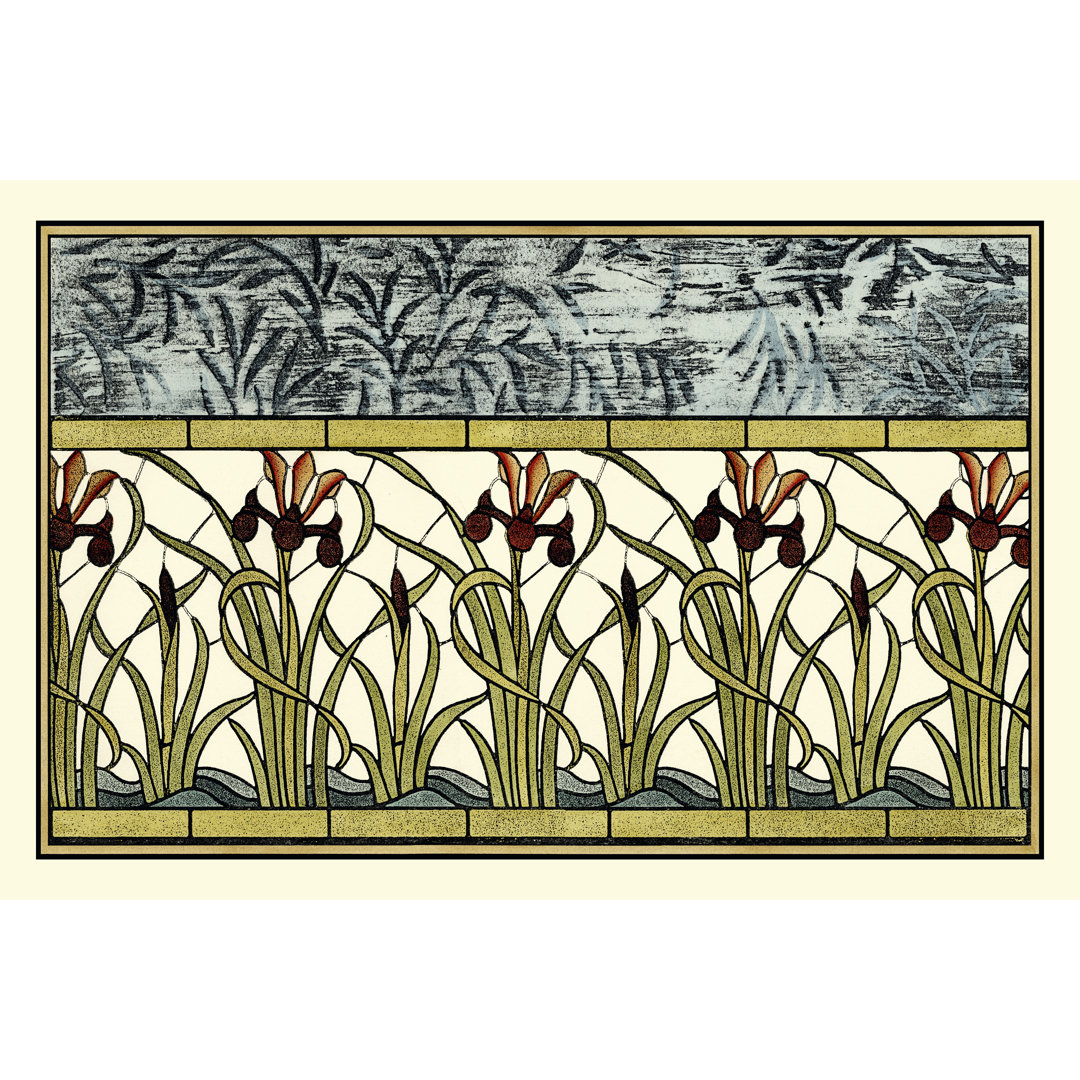 Leinwandbild Stained Glass Flowers III von Vision Studio