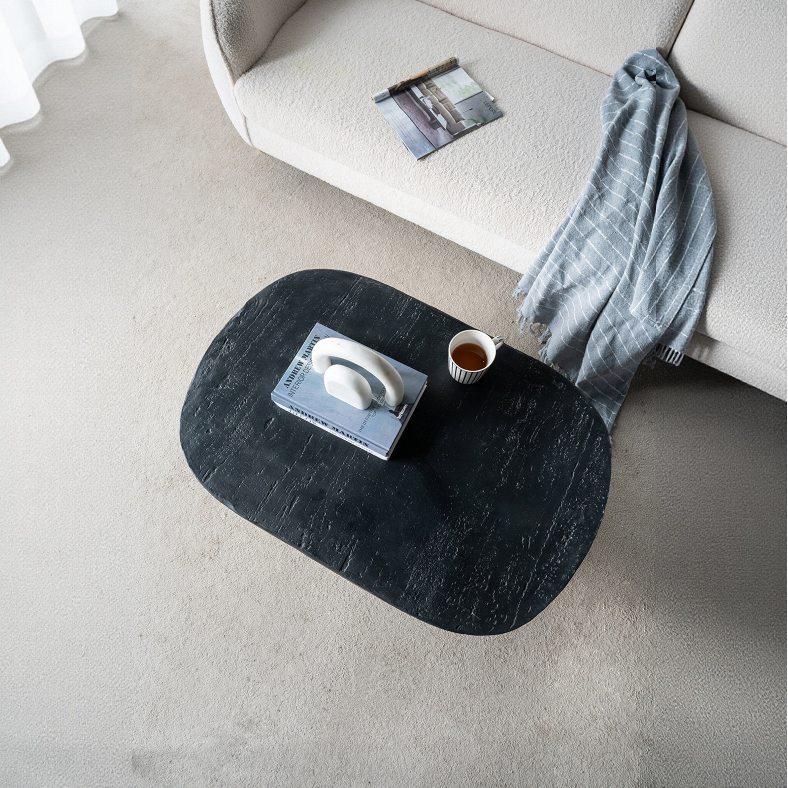 Berlare Single Coffee Table, Black