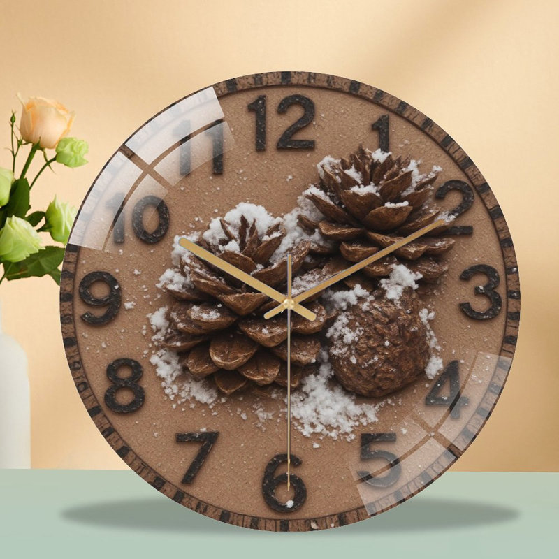 Horloge murale horloge murale en verre 12 po
