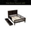 Lit plateforme en bois massif avec tiroirs et tablettes de rangement, amusant et peu encombrant-1901141791-1901141788