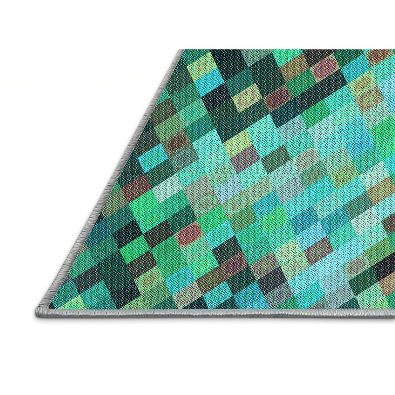Tapis 100% à motif lavable à la machine 2989, Rectangle 5 pi x 7 pi