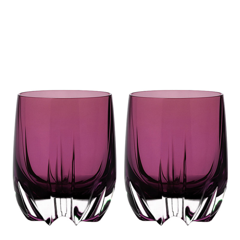 Verre - Verre à whisky - Verre à whisky - DOF - Ambre - Lourd - 11 oz. - By Barski, Mauve