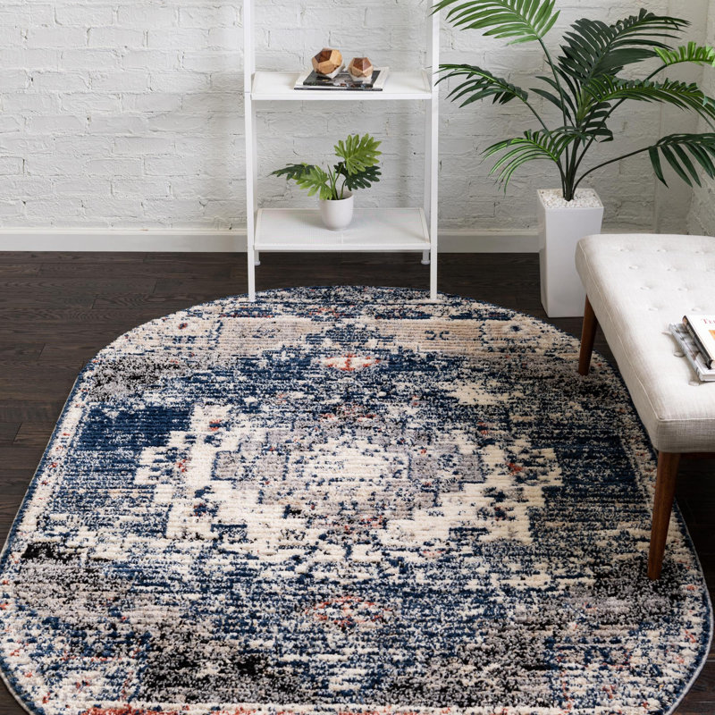 Tucson Geometric Indoor Rug, Oval 5' x 8'
