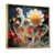 Toile avec cadre flottant or
