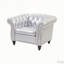 Canapé moderne 1 place avec capitonnage à boutons profonds et pieds en bouleau-662456626-662456627