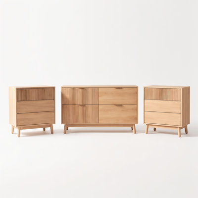 3 Piece Bedroom Set (1 Dresser and 2 Nightstands)