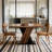 Rustic Mdf Dining Table, Farmhouse Design For Kitchen