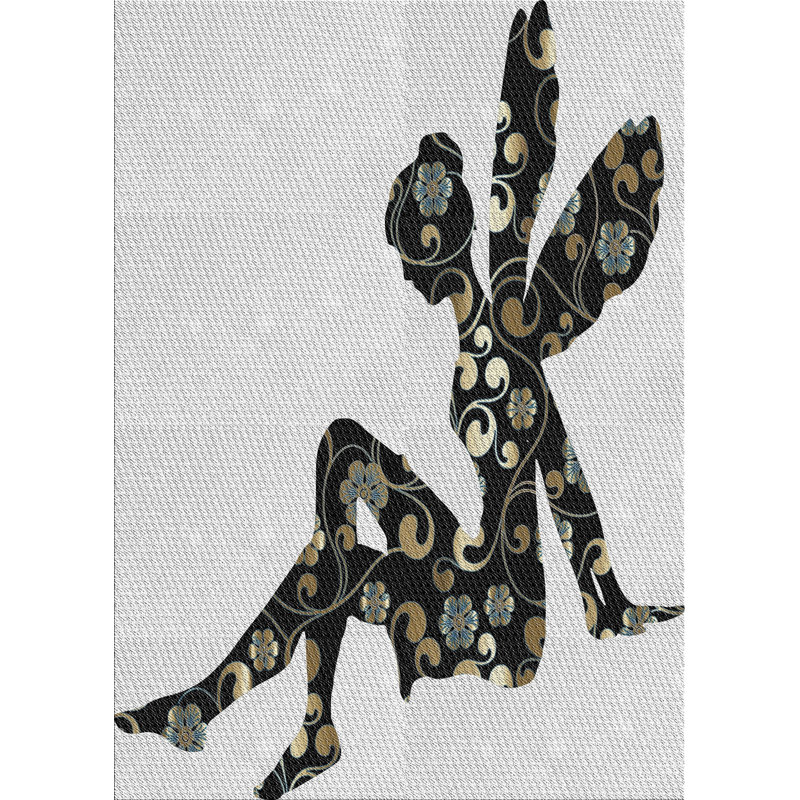 Wool Floral Indoor Rug