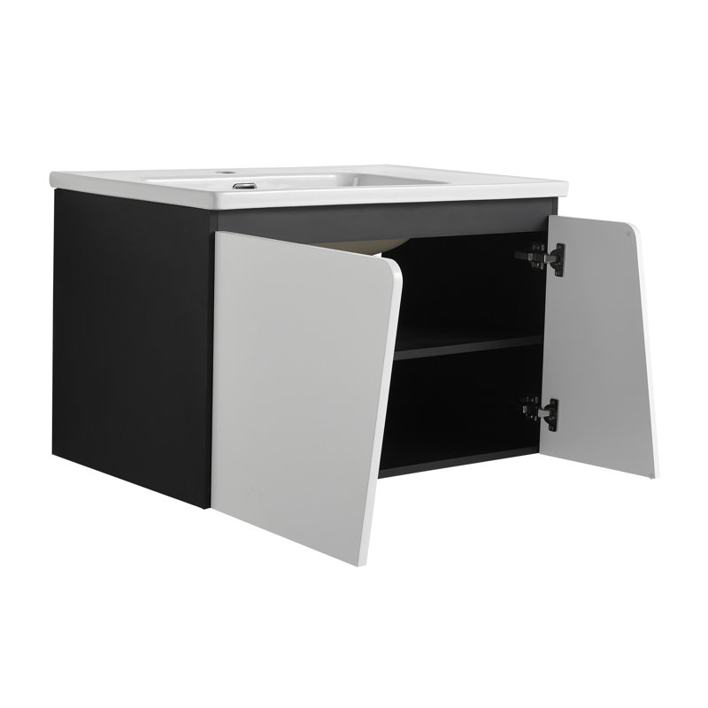 32' Floating Wall-Mounted Bathroom Vanity With Single Sink