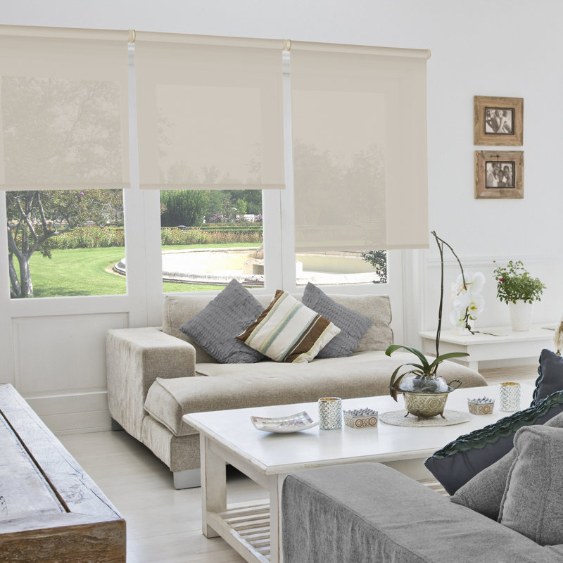 Sheer Roller Blind, 250cm L x 105cm W, Sand