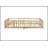 Queen Size Floor Bed With Fence,Door,Rubber Wood Floor Bed With Safety Guardrails,Natural (Old Sku W504P286389)-620059880