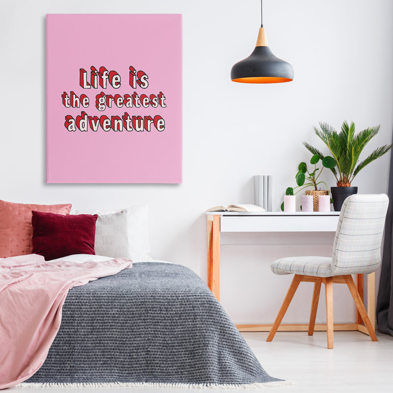 «Greatest Adventure on Pink» par Louise Carey, H 48 po x l 36 po