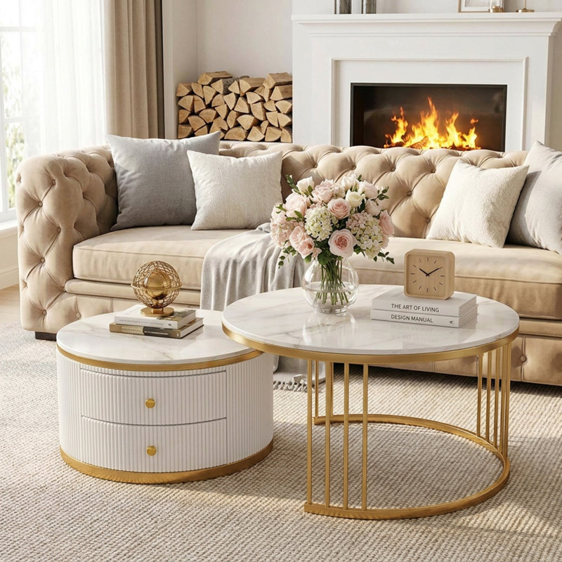 Normy 2 - Piece Living Room Table Set