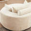 Chaise pivotante en mousse à 360 degrés avec tissu moelleux en chenille et coussin, pour salle de projection en mousse