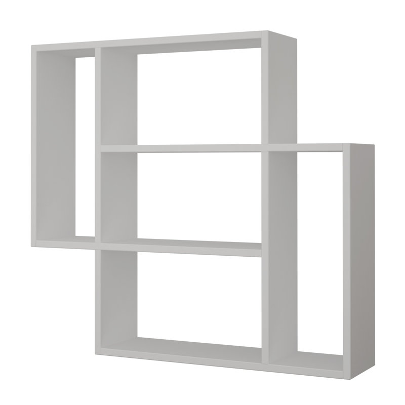 4 Piece Floating Shelf, White