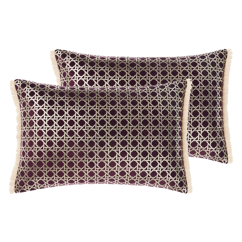 Floral Rectangular Cushion, Feather