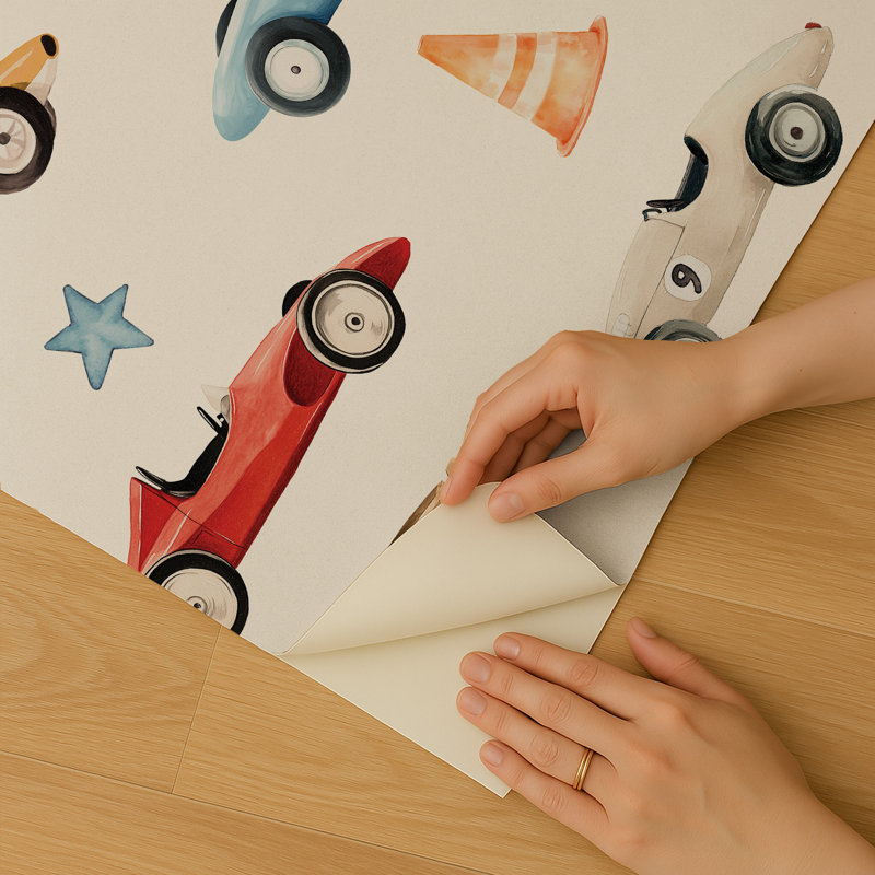 Papier peint auto-adhésif Vintage, Crème