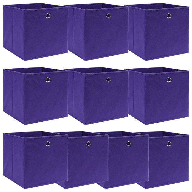 Rebrilliant Fabric Decorative Bin, Purple