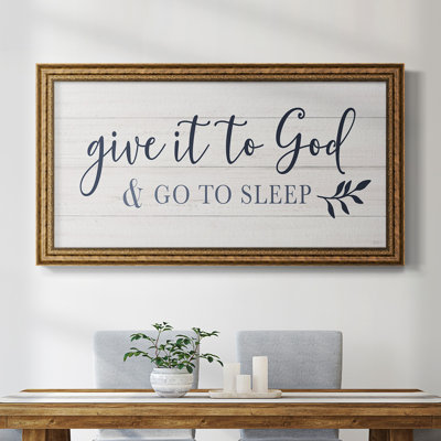 «Offrez-le à Dieu», art textuel sur toile