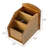 Fluted Acacia Wood Remote Holder Caddy