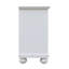Table de chevet 3 tiroirs en blanc blanc
