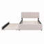 Lit plateforme tapissier Teddy