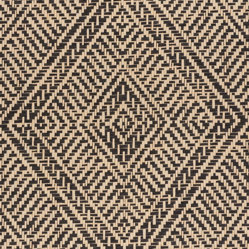 Papier peint tissé Tortola, Carbone