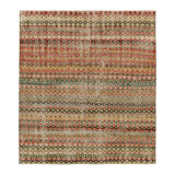 One-of-a-Kind 6’5” X 7’2” Hand Knotted Area Rug