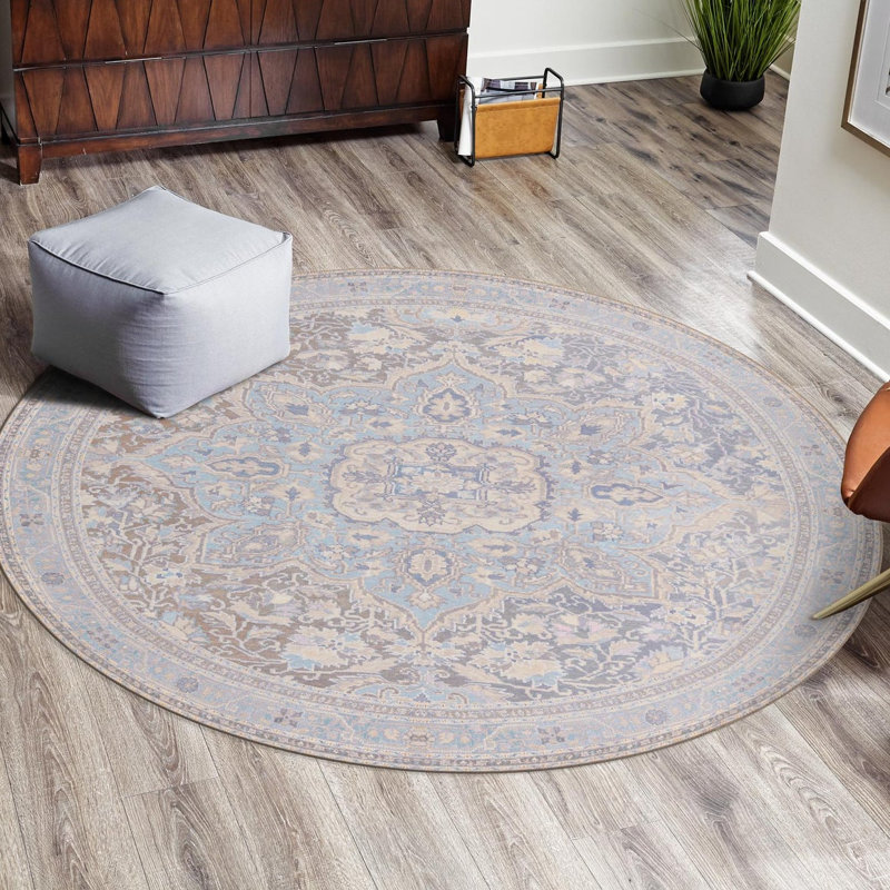 Oppie Moroccan Indoor Rug, Round 7'6"