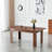 86.5" Extendable Rectangular Dining Table With 2 Drop Leaves And Solid Wood Legs, Seats 4-10