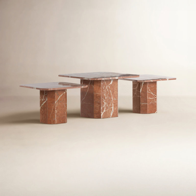 Olene Marble Top Coffee Table