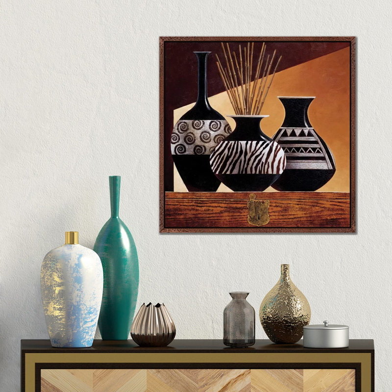 Keith Mallett by Keith Mallett - Floater Frame Gallery-Wrapped Canvas Giclée on Canvas, 45.72 cm H x 45.72 cm W, Classic Wood