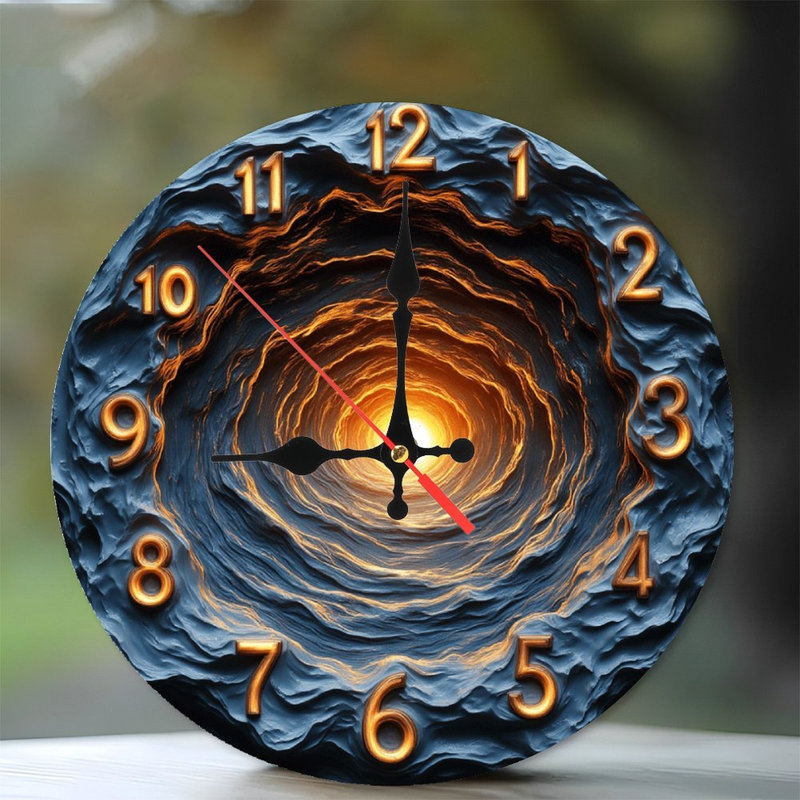 Horloge murale en spirale en 2 D