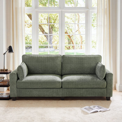 80.71'' Upholstered Square Arm Standard 3-Seater Sofa