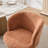 Terra Adjustable 360° Swivel Bar Stools with Soft Chenille Upholstery,Single-135493413