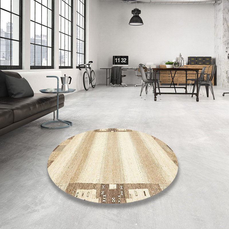 Tapis abstrait moderne 398, Rond 8 pi