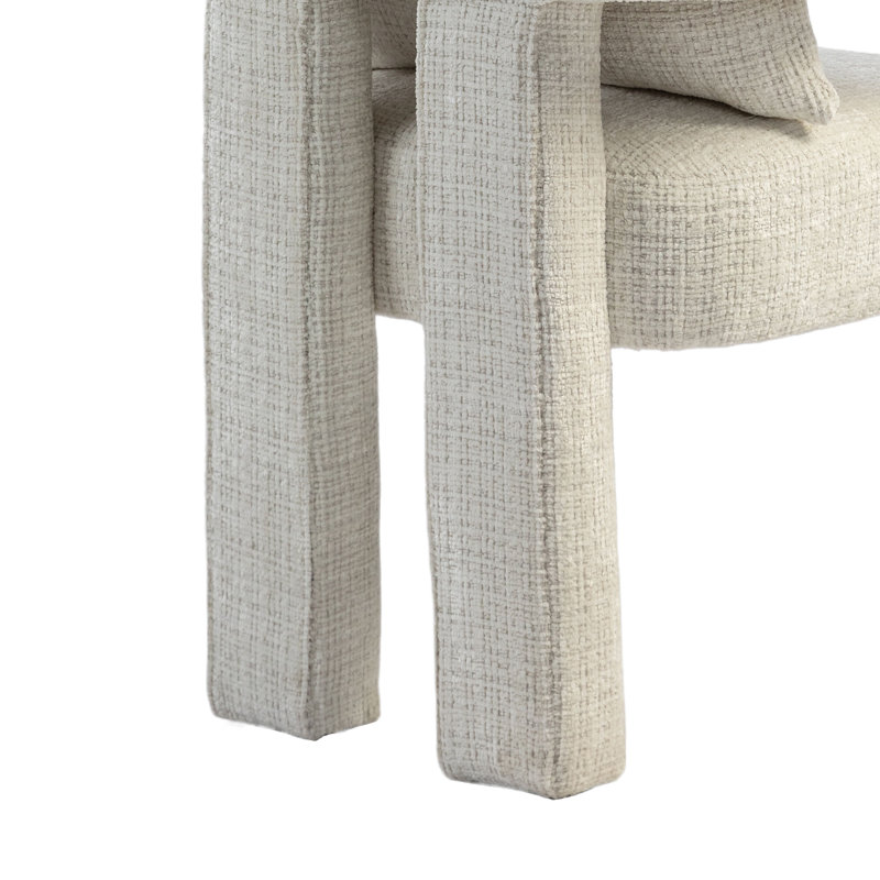 Upholstered Armchair, Beige