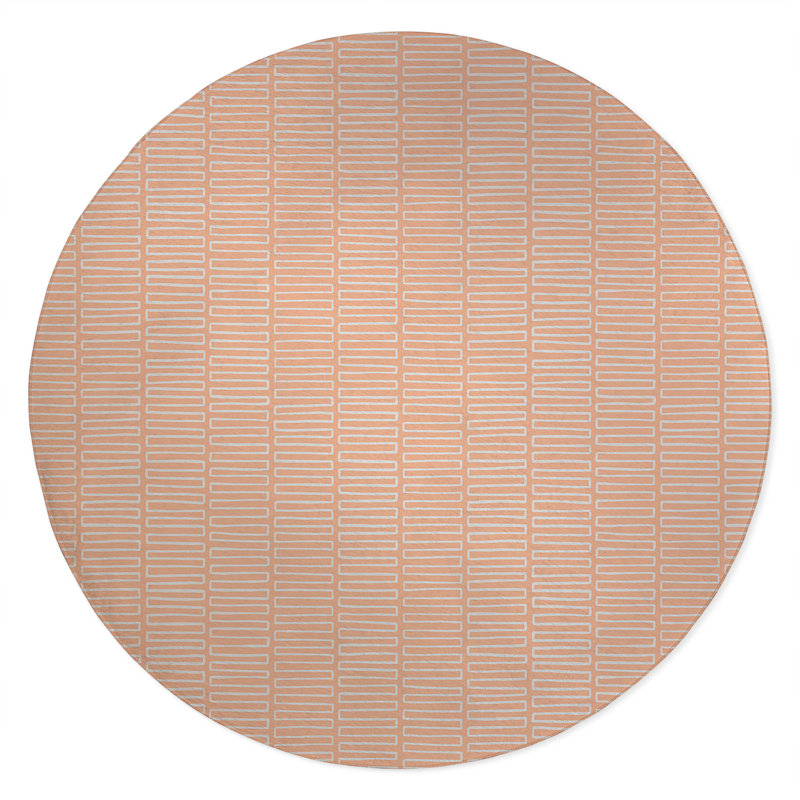 Tapis d'extérieur antidérapant Block Maze, Rond 5 pi
