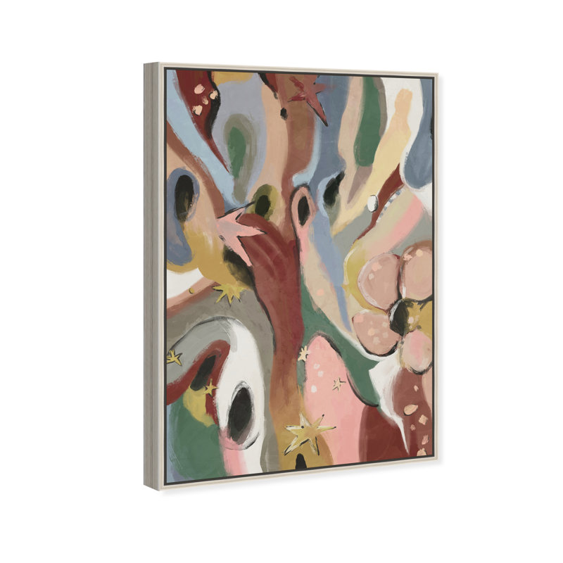 Modern Folk I Print by Oliver Gal, 37"H x 25"W, Silver Floater Frame