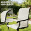 Ensemble de 2 chaises d'extérieur, chaises pivotantes-304082534