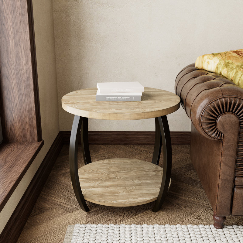Table de bout Zaydan de 21,7 po de hauteur, Naturel