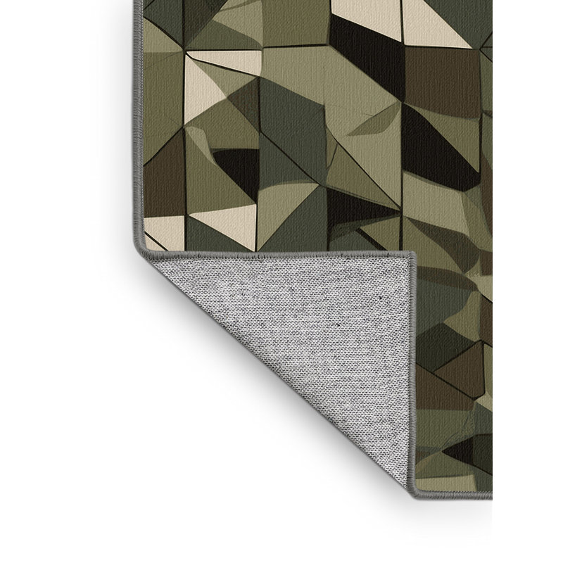 Grid Shell Rug, Square 3'