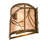 Rustic Lodge Flush Mounted Sconce
