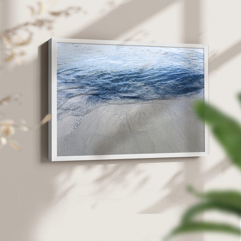Aegean Blue Water - Reproduction encadrée - Restickable, Blanc, H 16 po x l 20 po