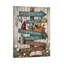 Enseigne de règles de cuisine, cadre en bois intégré, 16 po x 20 po